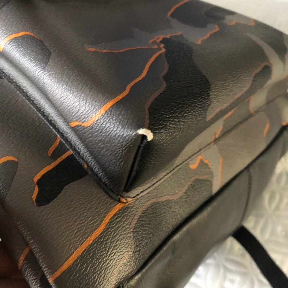 Coach grey and orange Camo Backpack - Picture 5 of 8